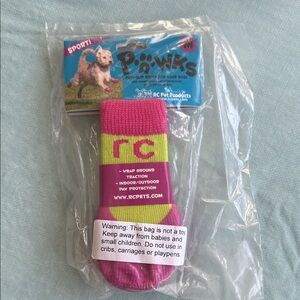 RC Pet Products Pink and Green Dog Socks